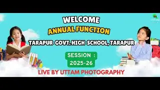 Annual function tarapur govt.high school, tarapur session : 2025-26 :: Live Streaming by Bk Studio
