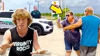 DANNY DUNCAN GETS A DRINK THROWN AT HIS CAR