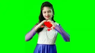 Beautiful Young Girl Green Screen Effects Vfx Chroma Key Dance Video