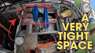 Taking The Rudder Pole Out & Sanding The Deck - ep 99