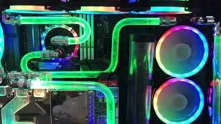 Insane RGB Water Cooling PC when even the Tubing with RGB ! Thermaltake View 71