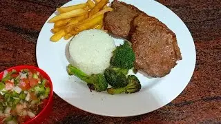 Picanha na manteiga de leite, prato executivo 🥩🍟🥦!!!
