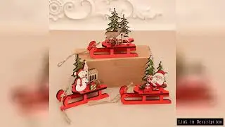 Christmas Santa Claus Snowman Wooden Ornaments Pendant XMAS Tree Party Supplies Drop Shipping Decora