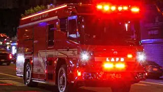 *Air Horn + Rumbler* LAFD Engine 82 Responding
