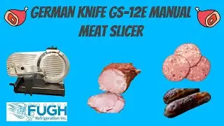 German Knife GS-12E Manual Meat Slicer With Sharpener