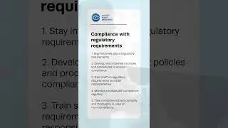 Compliance with regulatory requirements