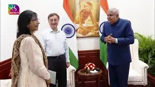 RS MP Vivek K  Tankha & Manan Kumar Mishra, Chairman, Bar Council of India call on VP Dhankhar