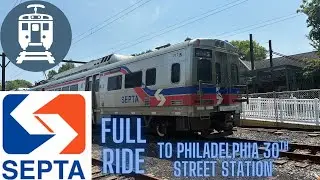 SEPTA Regional Rail: Full Ride from Chestnut Hill East to Philadelphia 30th Street Station