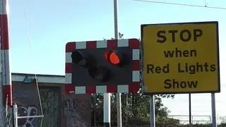 Level Crossing at Merrion Gates - 22000 Class Intercity Train