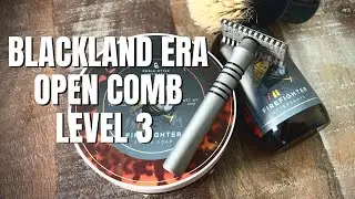 Blackland Era Open Comb Level 3 | Noble Otter Fire Fighter | Wald Shaving Brush