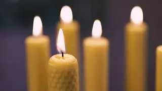 Natural wax candle - Свечи из натурального воска