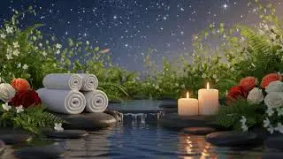 Deep Spa Relaxation 🌿 Flowing Water & Candlelight for Stress Relief and Peaceful Sleep 2