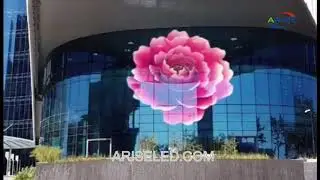 Custom size Transparent led film screen display digital billboard for retail stores shopping mall wi