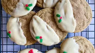 GINGERBREAD COOKIES WITH MAPLE GLAZE || RECIPE BY SUDCOOKS