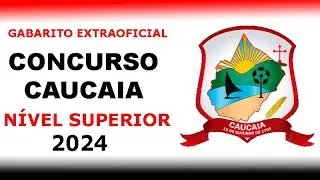 Concurso Caucaia CE 2024 - Gabarito Extraoficial - Correção da Prova - Nível Superior