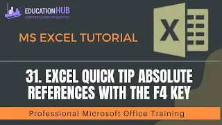 31 Excel Quick Tip Absolute References with the F4 Key