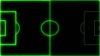 Green Neon soccer area Football stadium with neon Shiny lights Background looping animation