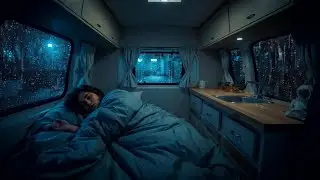 Rain and Thunder Sounds on Cozy Car | Soothing Rain Sounds for Sleeping & Relaxation