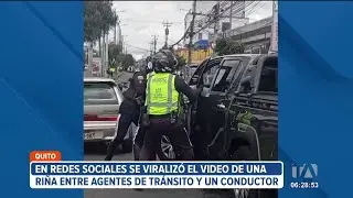 Conflicto entre agentes de tr&aacute;nsito y el conductor de un veh&iacute;culo