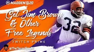 Big New Legend!!! Get Jim Brown and Other Legends For Free | How To Get Twitch Prime | Madden 20