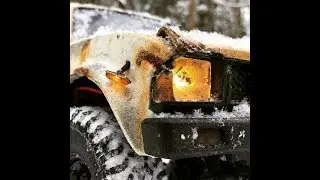 RC scale studio Trucks OFF Road Snow Adventures Rc4WD Trail Finder 2  forest run Rusty Hilux part 2