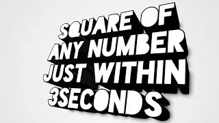 square of any number just 3 seconds by knowledge and wisdom#knowledgeandwisdom