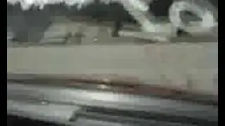 Samuel H&uuml;binette drifting in a Volvo 740