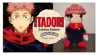 Cómo TEJER a Yuji ITADORI en CROCHET | Amigurumi paso a paso | OVILLO SOLAR  🧶☀️