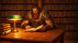 A Barbarian Reading in a Silent Library | Cozy Lo-Fi Loop