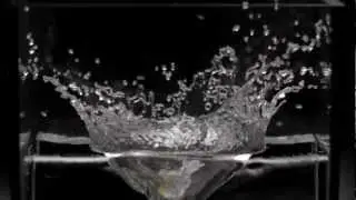 Water crown splash Realflow