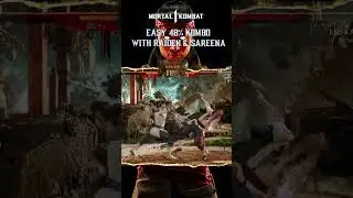 Easy 48% high damage Kombo with Raiden & Sareena that you can do in ranking match #mk1 #raiden #mk12