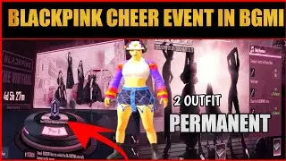 Blackpink Cheering Event In Bgmi | Get Permanent Blackpink 2 Outfit | Blackpink Activity Event