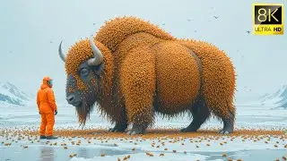 Rescuing an Musk ox Covered in a Giant Beehive   Emotional Wildlife Rescue Story
