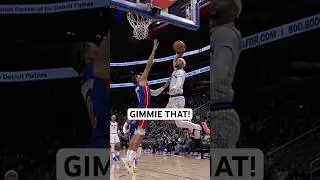 Cade Cunningham with a monster block on Jalen Suggs