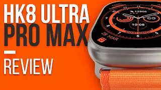Smartwatch HK8 ULTRA PRO MAX Unboxing Review - AMOLED, SENSOR A&Ccedil;UCAR e NFC! Mas vale a pena? &Eacute; bom?