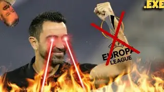 Barcelona knocked out of the Europa League to Frankfurt 😂 .EXE