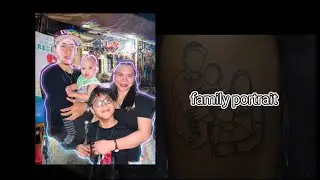 Family portrait (line works tutorial ) tattoo session.