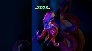 2023 octopus and 5000 bce octopus🐙| animal evolution world | #shortvideo #viral #shorts #trending
