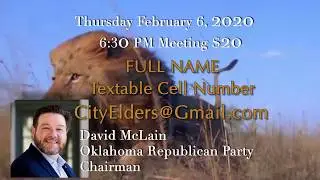 City Elders Hosts GOP Oklahoma Chairman - David McLain