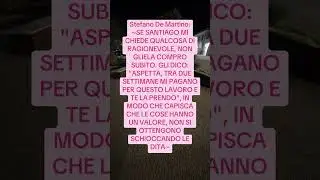 Stefano De Martino: i valori