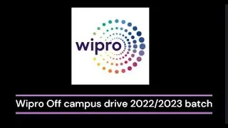 wipro off campus drive for 2023 batch | wipro freshers recruitment 2022 #jobrefer4u #wiprojobs