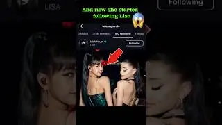 Lisa's Collab with Ariana Grande 😱🤯 #lisa #arianagrande #fypviralシ #ytshorts @wearelloud