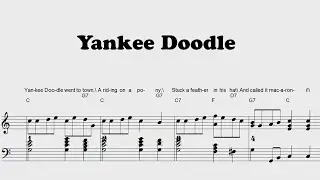 Yankee Doodle - Piano sheet music for kids | PDF Download