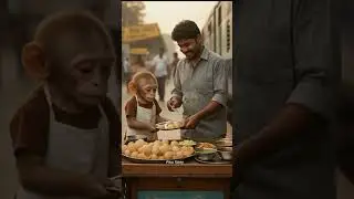 poor monkey 😥.#viral #viralvideo