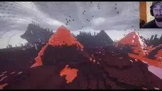 REALISTIC VOLCANO ERUPTION (FIRE TORNADO) IN MINECRAFT | Minecraft - Mod Battle Challenge