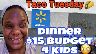 FEEDING MY 4 KIDS WITH A $15 BUDGET @Walmart 😳👀👀
