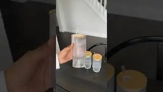 Caved on these cute ribbed glassware 💕 #asmr#unboxing#unboxingasmr#amazonhomefinds#glassware