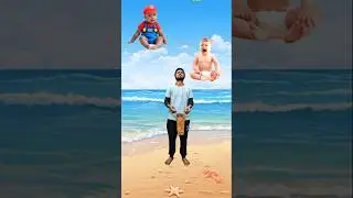Flying crying babies Catching vs frog, hen, green lizard vs cute girl - Funny vfx magic 😃😀