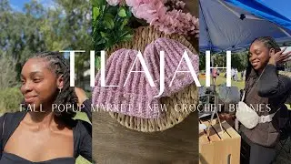 Week In My Life Vlog | Fall Popup Market & Prep, New Crochet Beanies