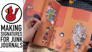 MAKING SIGNATURES FOR JUNK JOURNALS Video #239